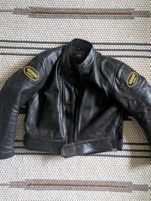 Vanson Perforated Leather Jacket Size 46 Made In USA Retails new for $945