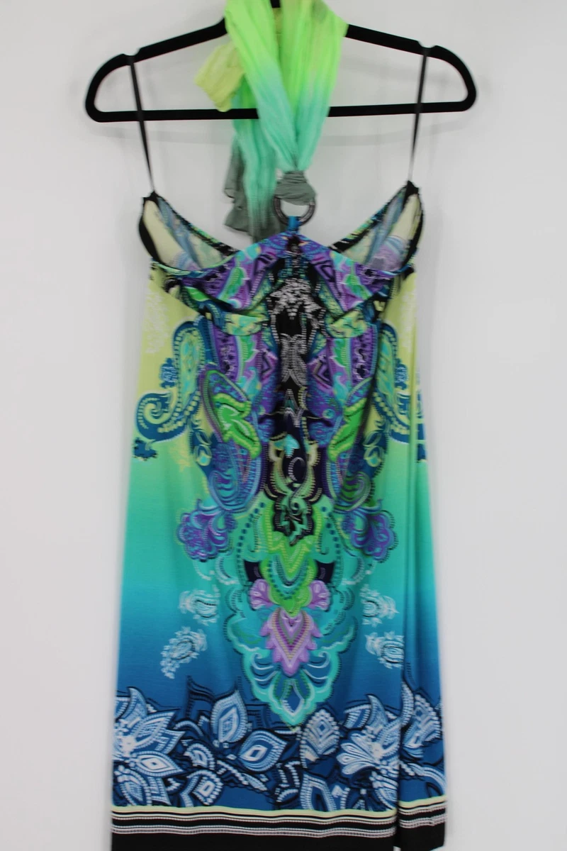 Robe D'été INC International Concepts - Taille L, Multicolore, Imprimé Géométrique, Sans Manches