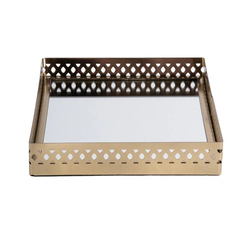 Butler Specialty Company Lamont Rectangle Serving Tray - Polished Gold - Picture 3 of 4