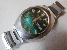 Orologio CITIZEN Uomo Verde Smeraldo Automatico Vintage 37mm Funzionante