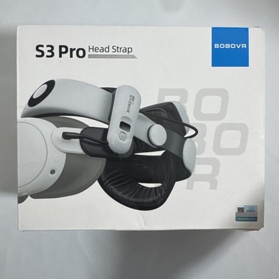 BOBOVR S3 Pro Head Strap White for Quest 3, Quest 3s Virtual Reality Headset