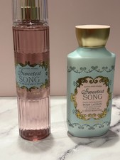 Bath  Body Works, Sweetest Song Fragrance Mist  Body Lotion Set, 8oz 2 