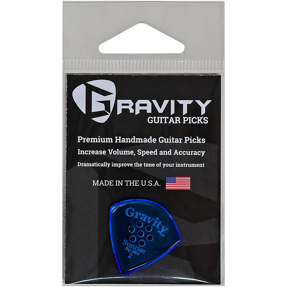 GRAVITY PICKS Sunrise Big Mini Polished Blue Multi-Hole Guitar Picks 20 mm 2090₽