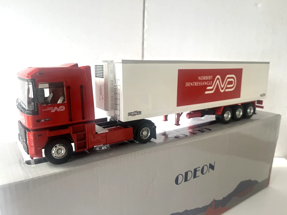 ODÉON 1/43 CAMION RENAULT MAGNUM 4X2 FRIGO NORBERT DENTRESSANGLE REF 0114 NEUF - Photo 2/4