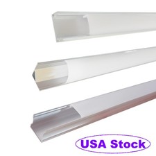 3.3FT 6.6FT Each LED Aluminum Profile Channel Holder with Cover for LED Strip