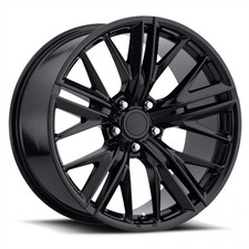 4 New Chevrolet Camaro Zl1 20x9 20x10 5x120 Black Wheels Staggered