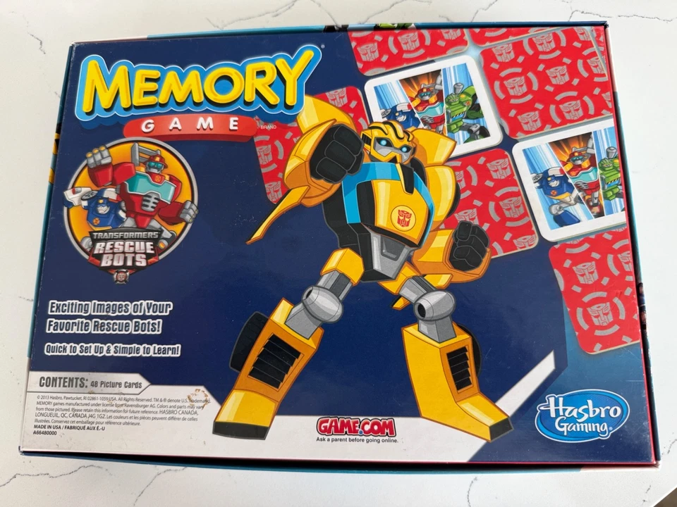 Playskool Heroes Transformers Rescue Bots Memory Game Hasbro Gaming Complete - Image 2 of 4