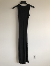 Black Evening Bodycon Open-Back Dress w/leg slit - Size 4