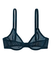 NWT Cuup Bra The Plunge Mesh Ocean Sz 36D.