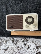 Vintage FM Radio Bluetooth Speaker with Rechargeable Battery Small Desk HD Radio