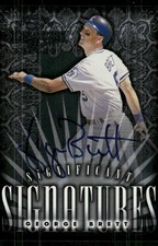 L726 GEORGE BRETT AUTO 1998 DONRUSS SIGNIFICANT SIGNATURES /2000 KC ROYALS
