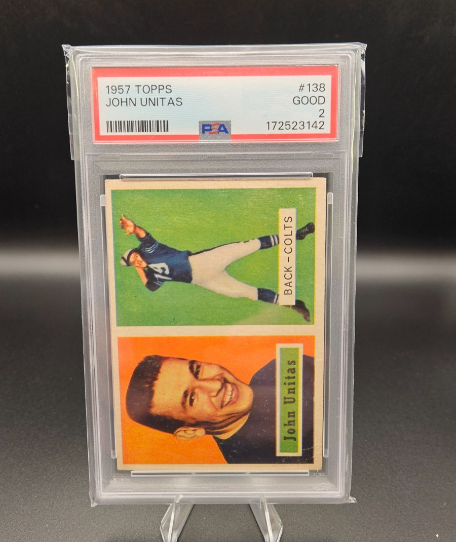 1957 Topps #138 John Unitas PSA 2 GOOD Colts Legend