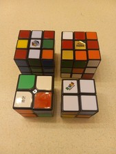 4x Used Rubiks Cubes