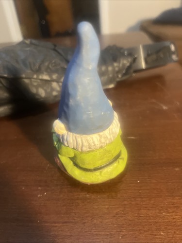 Miniature Gnome Sitting Figurine — 5” Tall - Picture 3 of 5