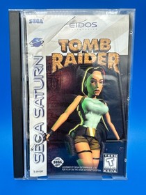 1996 Sega Saturn Tomb Raider Game Disc in Box w/Instructions