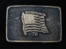RC01137 VINTAGE 1976  UNITED STATES BICENTENNIAL  COMMEMORATIVE BELT BUCKLE