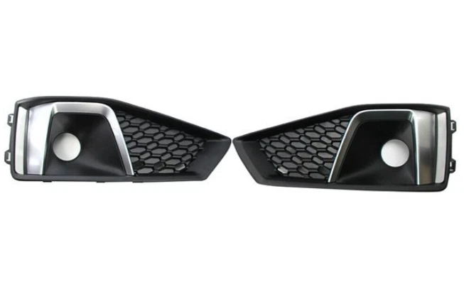 For Audi S4 A4 S-line RS4 Style 2019 Honeycomb Fog Light Lamp Grille Cover — 第 2/4 张图片