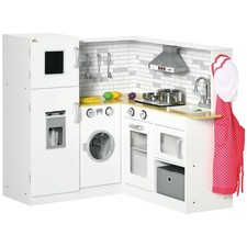 Corner Play Kitchen Set W/ Sound Effects, Washing Machine