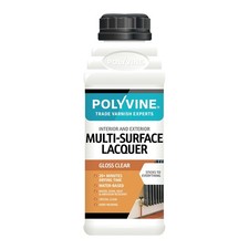 Polyvine Water Based Lacquer Gloss Finish 500ml