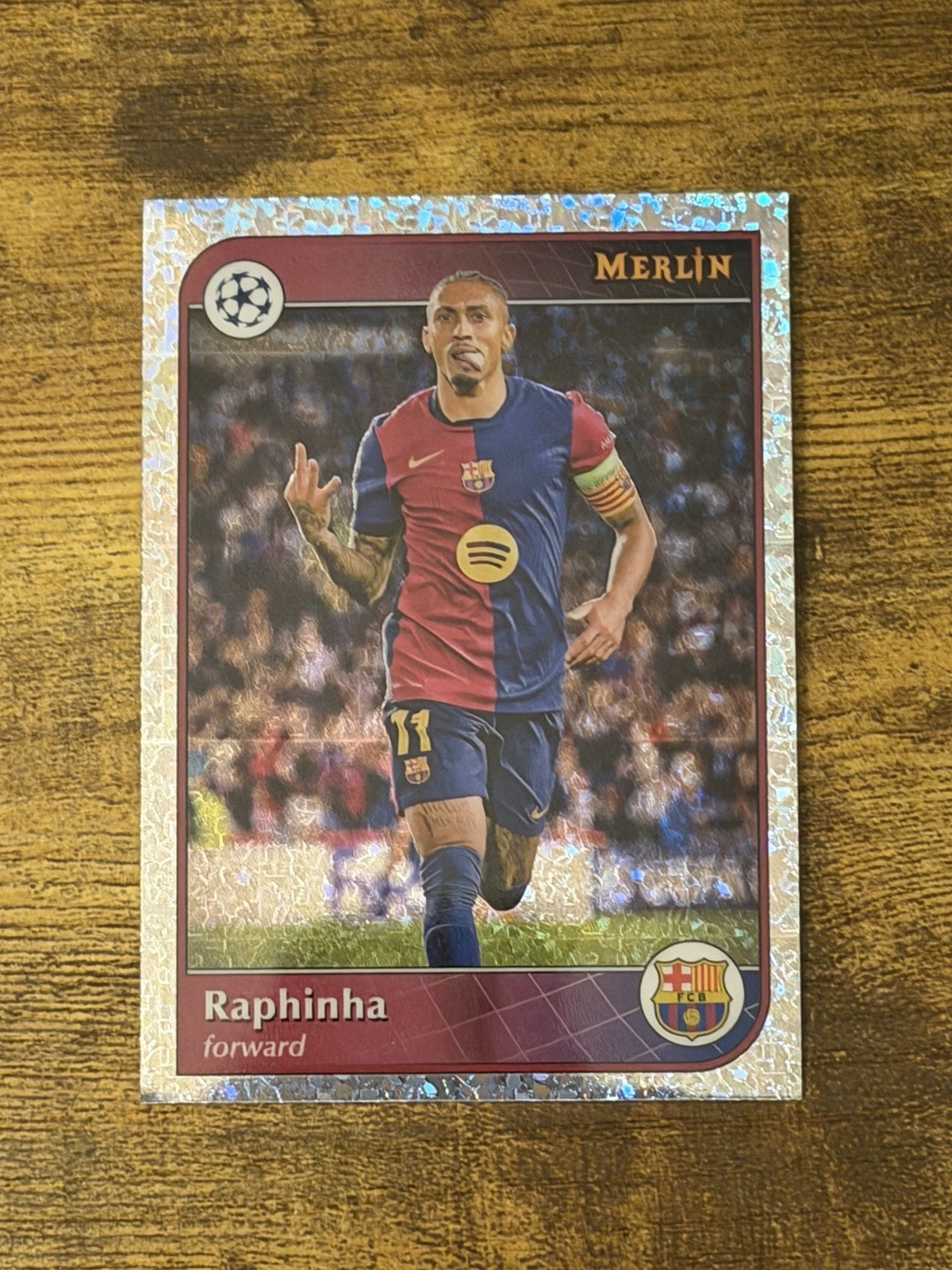 2024-25 Merlin UEFA Club Competitions RAPHINHA Mini-Diamond Refractor #192
