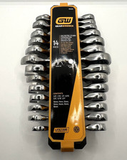 Gearwrench 14 Pc. 12 Point Stubby Ratcheting Saemetric Combination Wrench S...