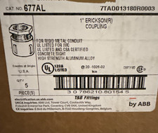 BOX OF 5 T&B 1 FITTINGS ERICKSON COUPLING 677...