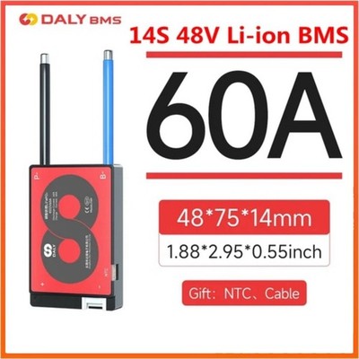 Daly BMS 14S 48V 60A BMS Common Port with Balance NTC for Li-ion Battery Board