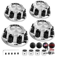 8 Lugs Wheel Center Caps Hub Caps Compatible with Chevy Silverado 2500 3500