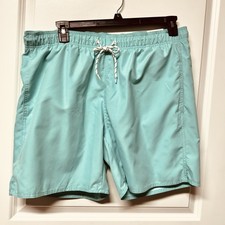 St John s Bay Mens Large 36 Swim Trunks Shorts NEW WITH TAGS Pool Blue Pockets