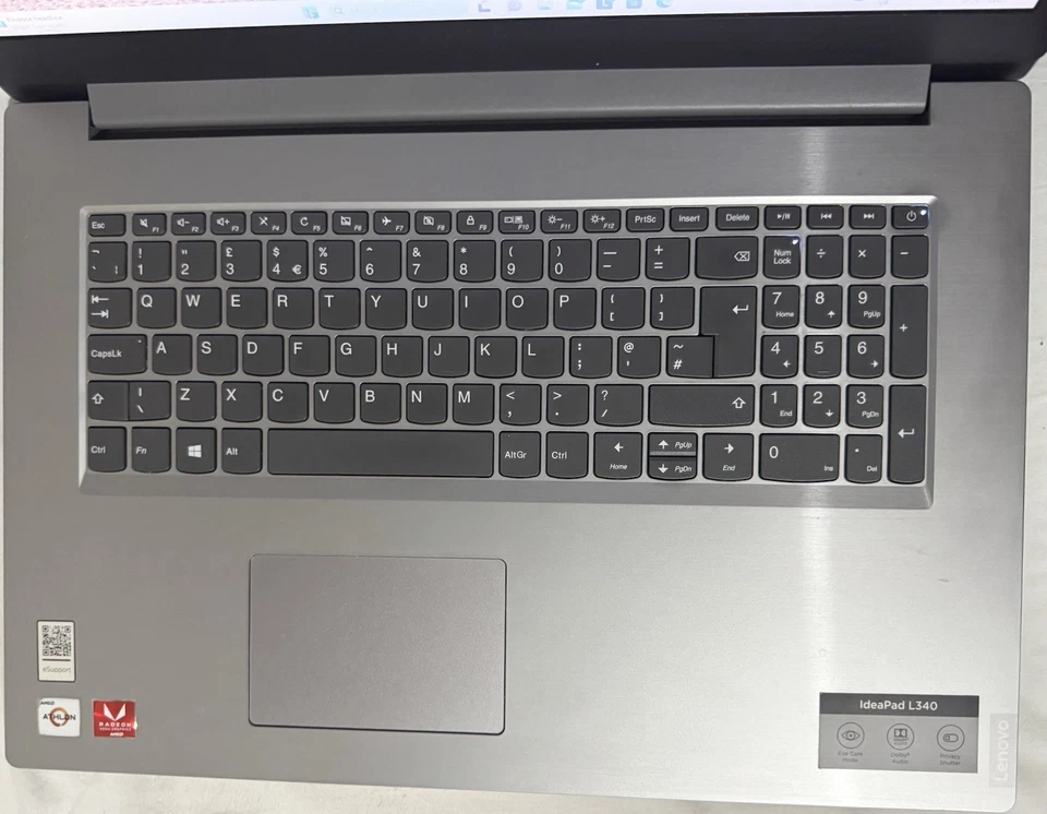Lenovo IdeaPad L340 17.3", Win11, AMD Ryzen 5-3500, 8GB RAM, 1TB HDD - Image 3 of 4