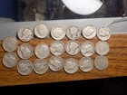 SILVER DIMES MERCURY ROOSEVELT AND BARBER LOT OF 20 COINS 90% SILVER $2 FACE
