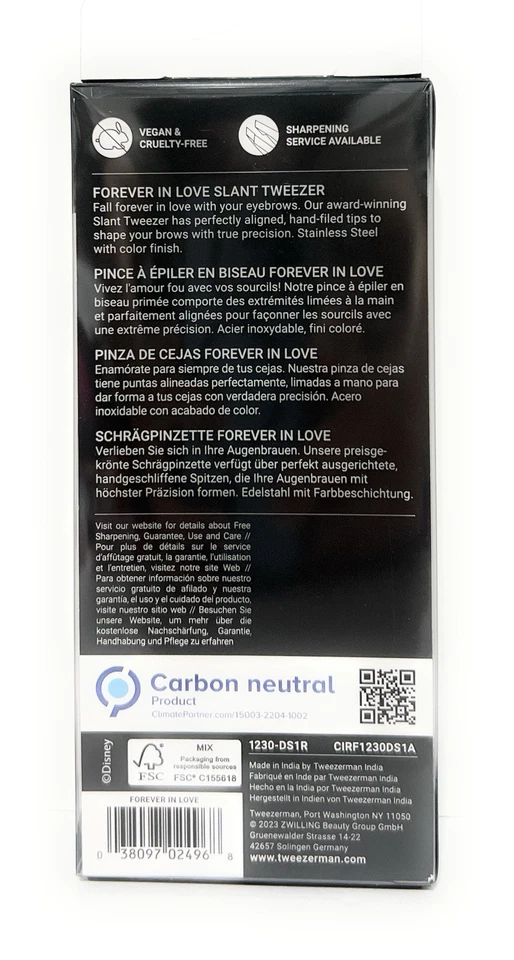 Pinza inclinada Tweezerman Mickey/Minnie Mouse, nueva en caja Foto 2 de 4