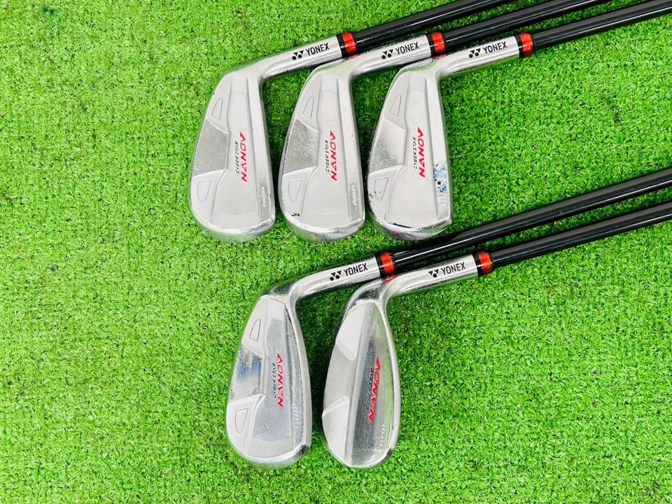 Yonex Cyber Star Nanov Iron Set 5-7.9+AW RH Yonex Naniscale Carbon Stiff EL1446 - Image 2 of 4