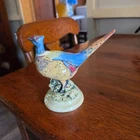 Weller Pottery   HTF 5 1/4" 4  Peacock  Factory MINT