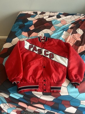Neff Red Varsity Jacket with Pasco Lettering Size Medium Pre-Owned Great Shape