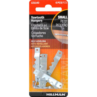 Hillman Steel 2-lb Capacity Sawtooth picture hangers 6 - Pack