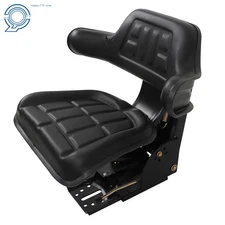 Black Tractor Suspension Seat For Massey Ferguson 180 185 235 240 245 250 254