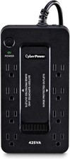 Standby UPS Battery Backup and Surge Protector, 425VA/260W, 8 Outlets, Compact,