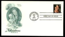 MADONNA AND CHILD CHRISTMAS COSTA ART  2001  artcraft CACHET FDC VF UNADDR