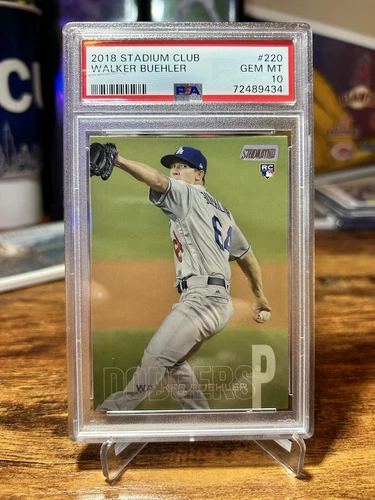 2018 Stadium Club Walker Buehler Rookie PSA 10 Gem Mint