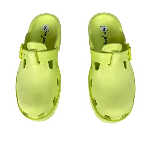 Free People Karlie Green Buckle Clog Womens Size 8 - Picture 4 of 11