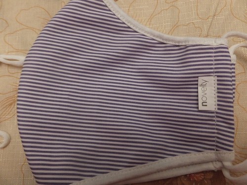 5 Masks Washable Fabric Face Mask 3 layers Caro Curved Masks Adjustable straps - Picture 34 of 75