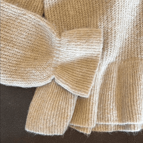 ASOS Y.A.S Cream Ruffle Knit Sweater NWT size medium - Picture 10 of 11