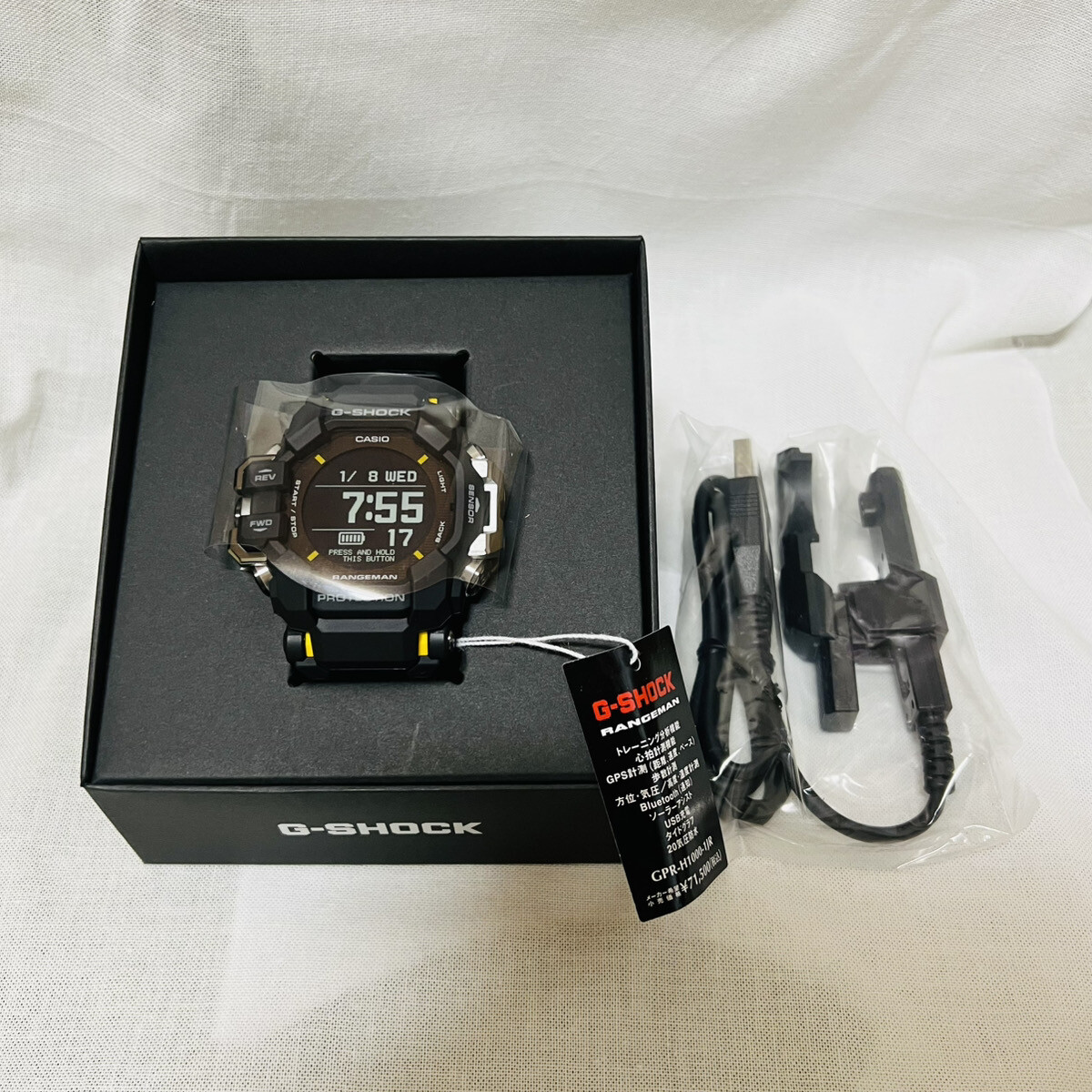 値下げ 美品 CASIO GPR-H1000-1JR RANGEMAN CASIO G-SHOCK RANGEMAN GPR-H1000-1JR Bluetooth GPS Radio