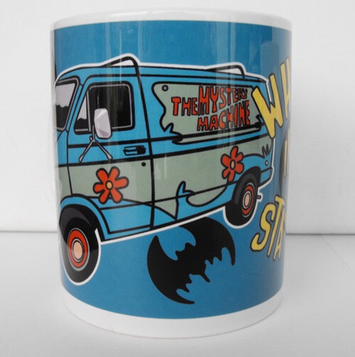 Supercool SCOOBY what happens in the van halloween scary bats ceramic MUG L@@K - Bild 2 von 3