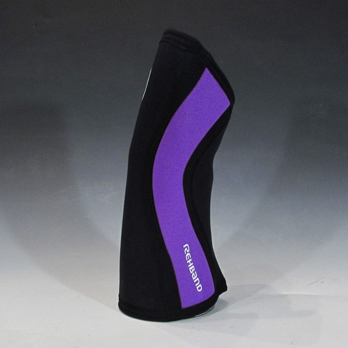 Soporte de rodilla Rehband 105230 neopreno Rx (3 mm/5 mm, negro/púrpura, M) devolución al por menor - Imagen 4 de 8