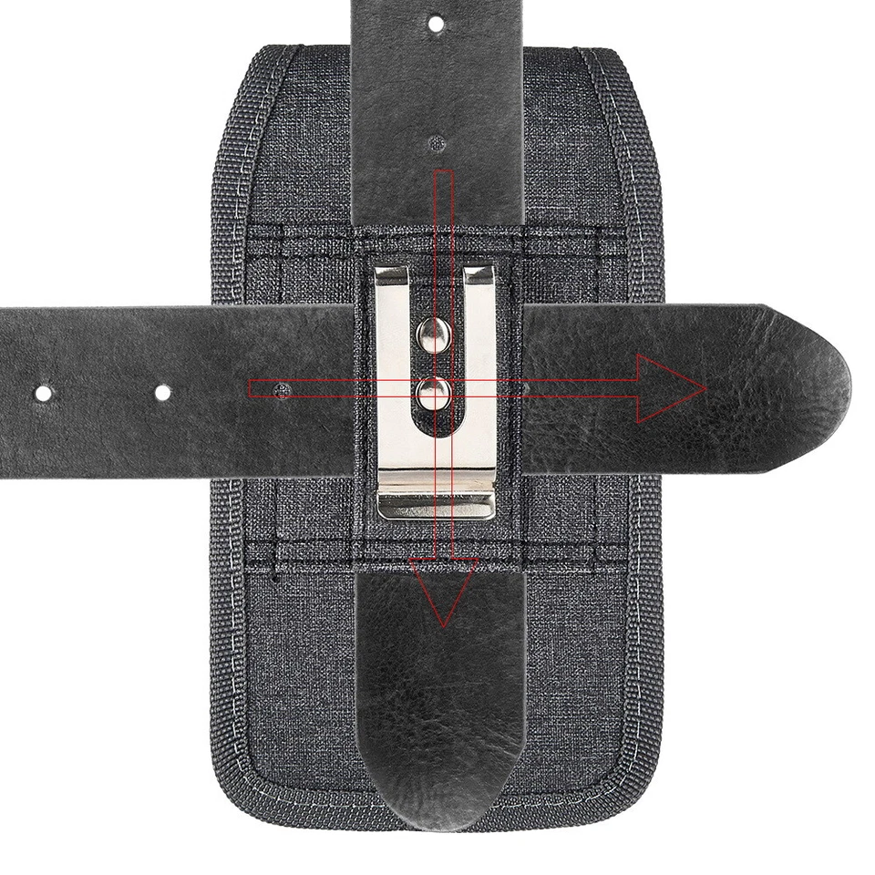Vertical Holster Waist Pouch Case For iPhone 13 mini / 12 mini / 11 Pro / SE 2nd - Image 4 of 4