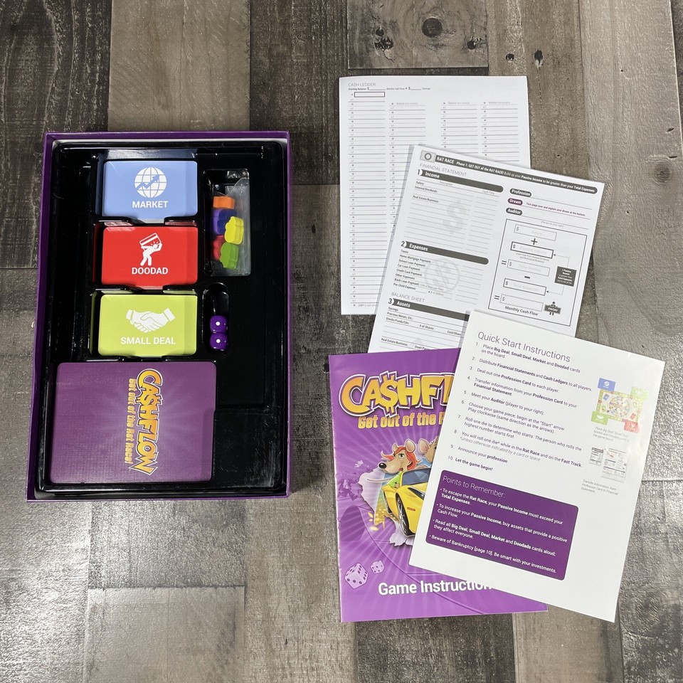 Cashflow Board Game 2014 Third Edition Cash Flow Rat Race Rich Dad