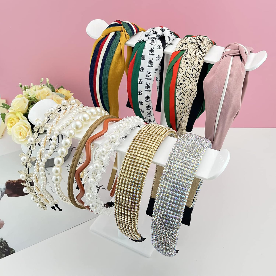 Headband Holder, Acrylic Headband Organizer Stand, Hair Accessories