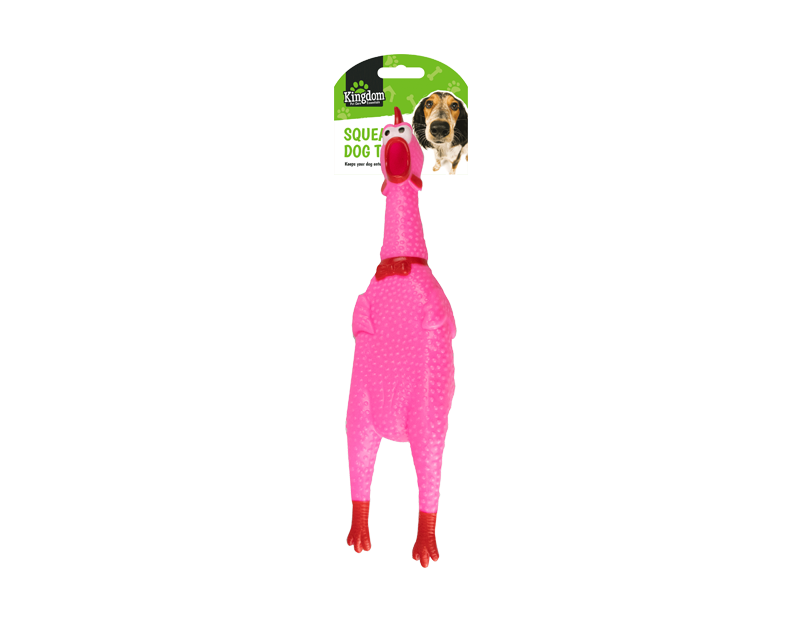 RUBBER SQUEAKY CHICKEN DOG TOY Puppy Play Chew Bite Fetch Toys Gift